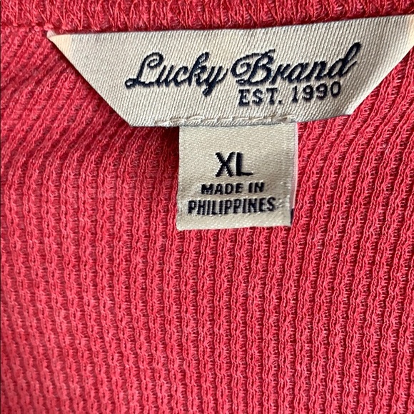Lucky Brand Lacy Overlay Waffle Knit - Picture 6 of 8